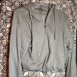Free People Movement Cropped Bubble Zip up hoodie